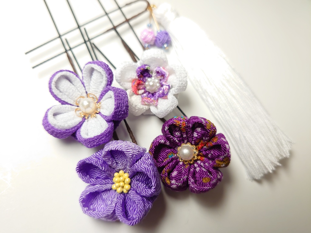 つまみ細工のUピンセット