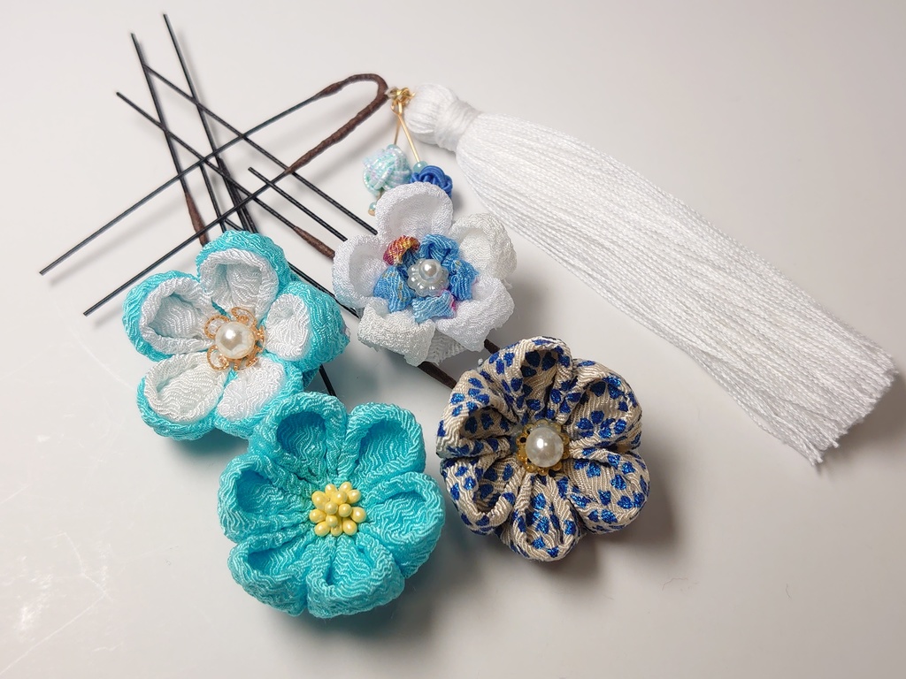 つまみ細工のUピンセット