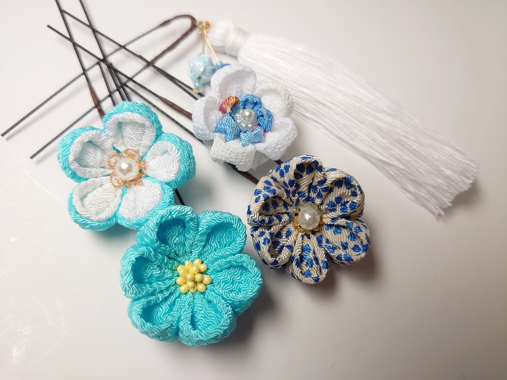 つまみ細工のUピンセット