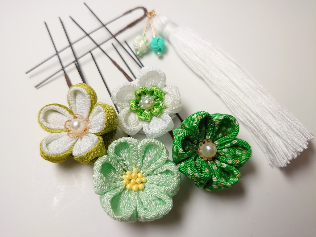 つまみ細工のUピンセット