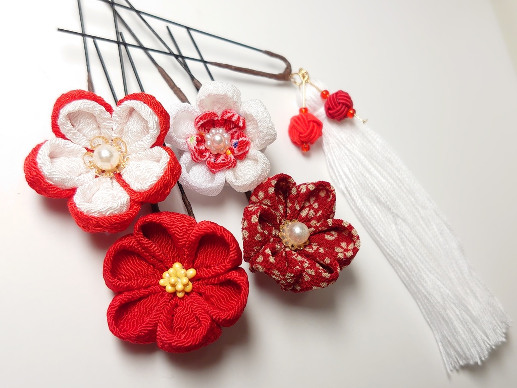 つまみ細工のUピンセット