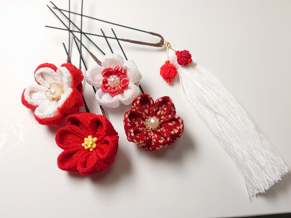 つまみ細工のUピンセット