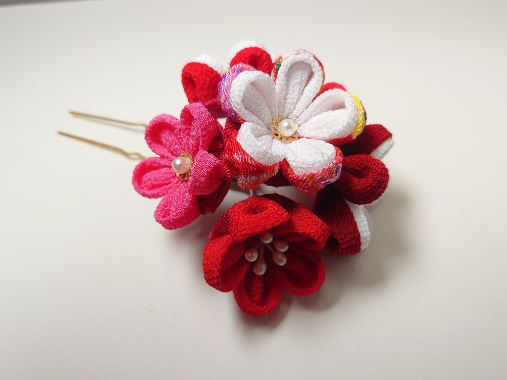 梅の簪と下がりのセット