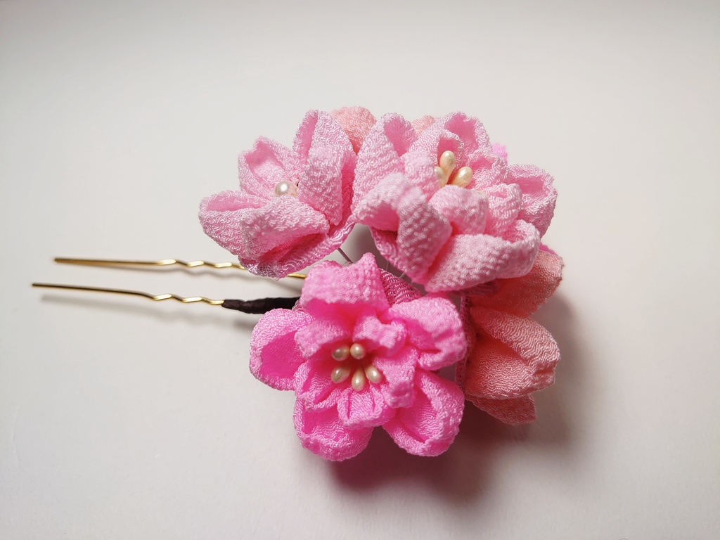 桜の簪と下がりのセット