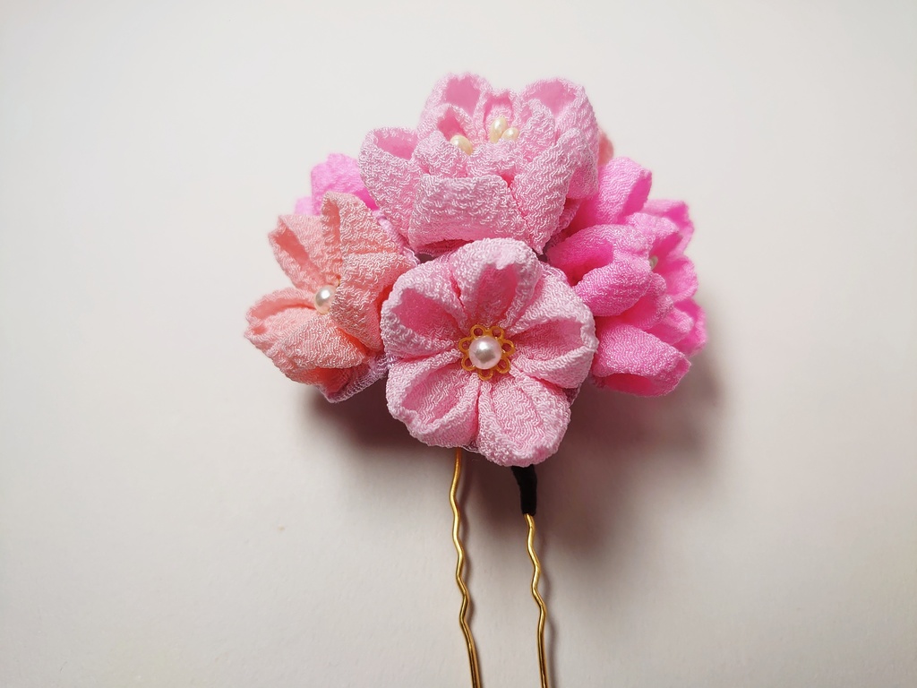 桜の簪と下がりのセット