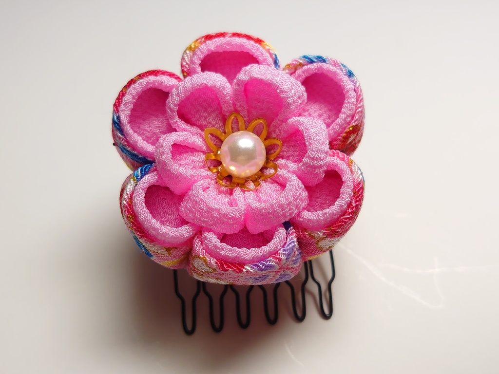 七五三の髪飾りコームとUピンのセット