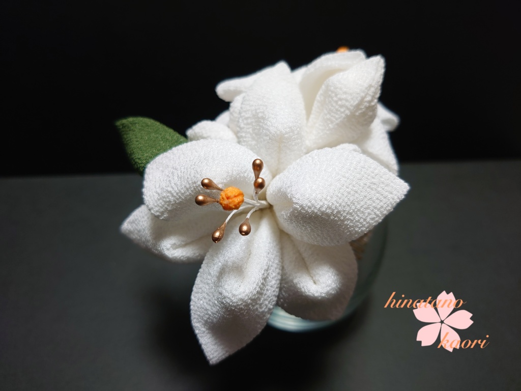 つまみ細工 百合の髪飾り豪華16点セット