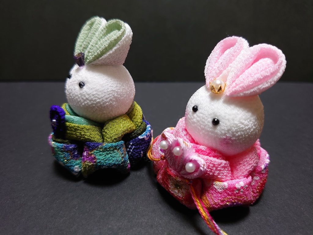 つまみ細工のおひなさま飾り〖B〗