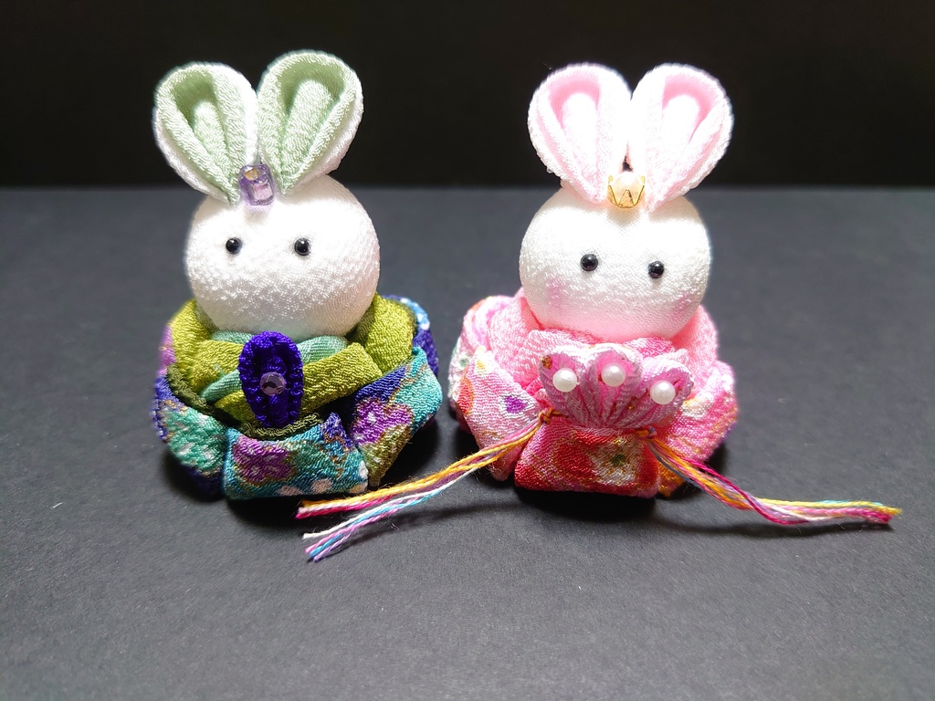 つまみ細工のおひなさま飾り〖B〗