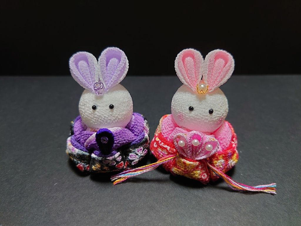 つまみ細工のおひなさま飾り〖A〗