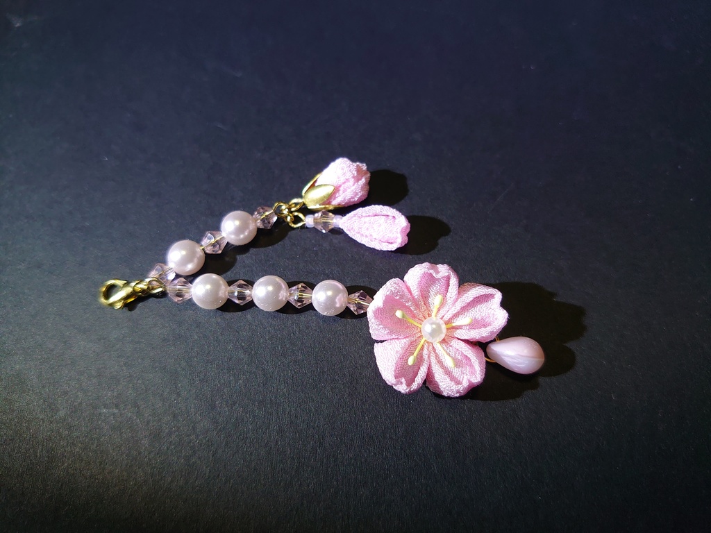 つまみ細工 桜のコーム