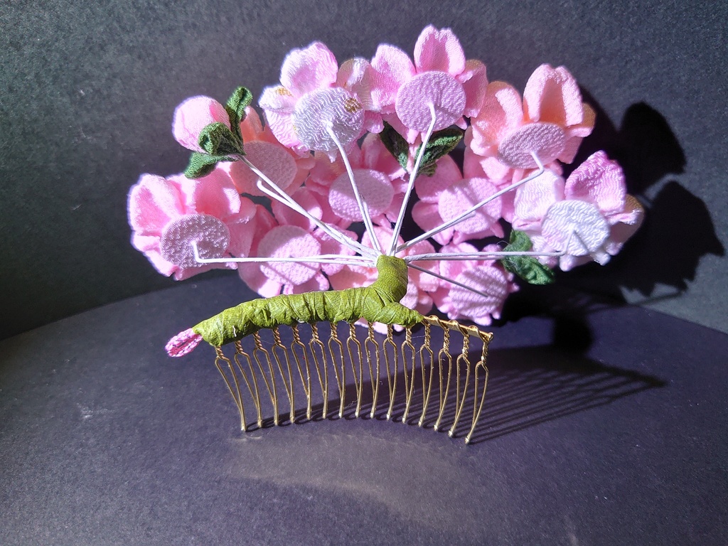 つまみ細工 桜のコーム