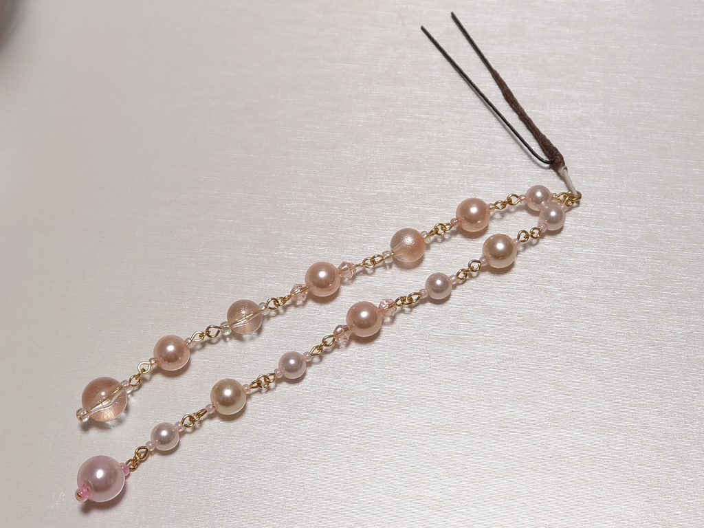 つまみ細工の桜の髪飾り