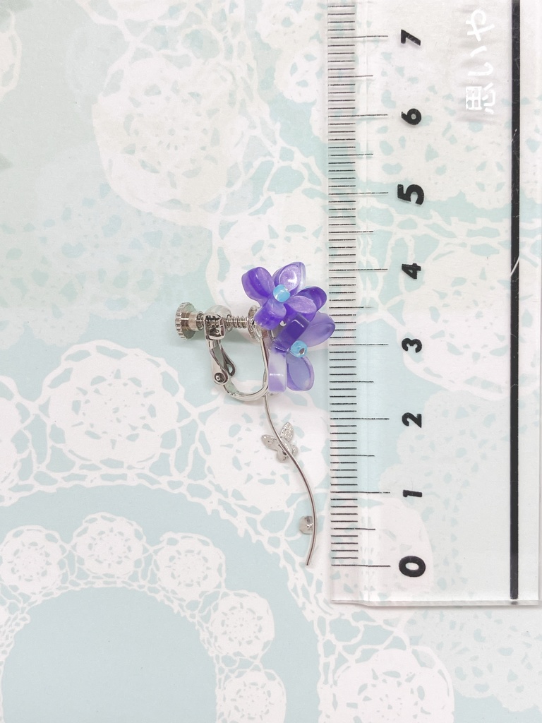 紫陽花カラーのイヤリング・ピアス