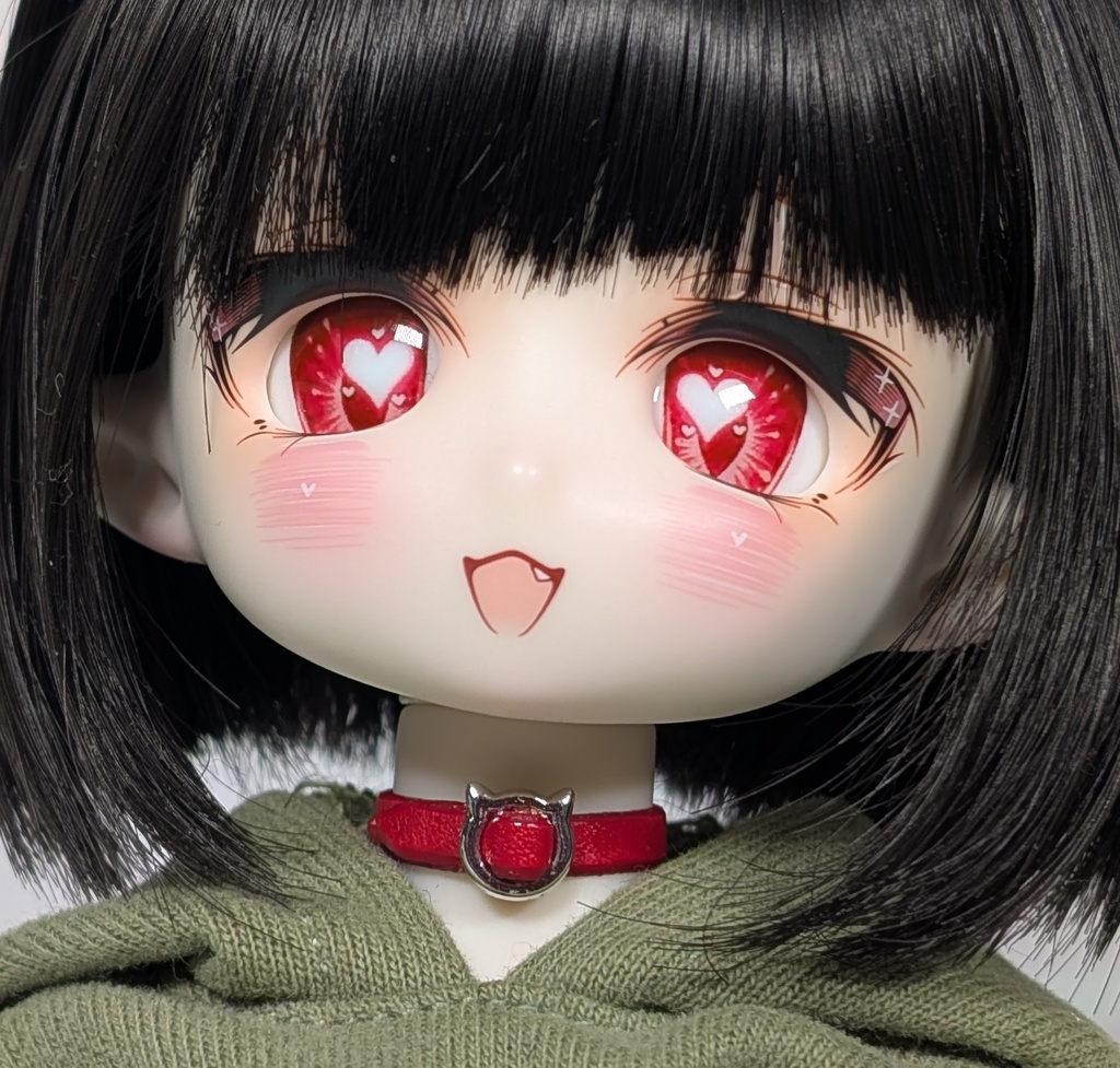 【色移り対策済】TinyFox用 本革ねこ金具チョーカー 