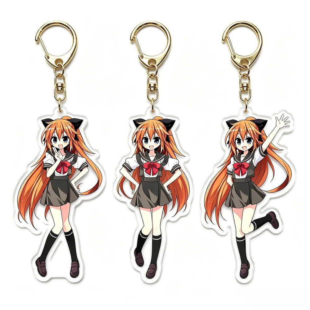 アクリルキーホルダーとアクリルペンダントは1個からカスタマイズ可能です。