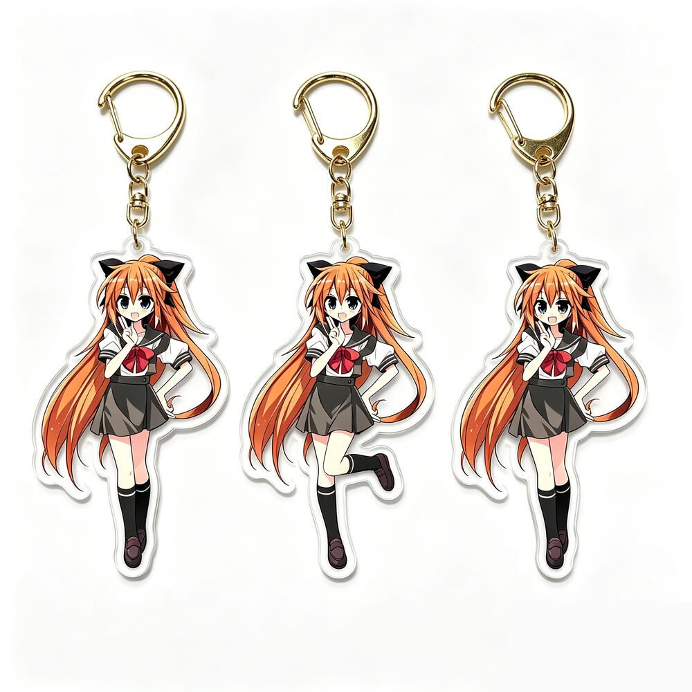 アクリルキーホルダーとアクリルペンダントは1個からカスタマイズ可能です。