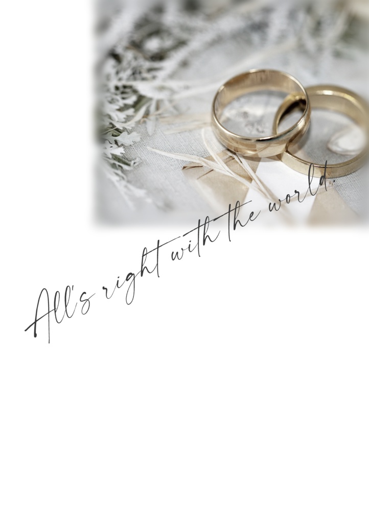 All's right with the world.