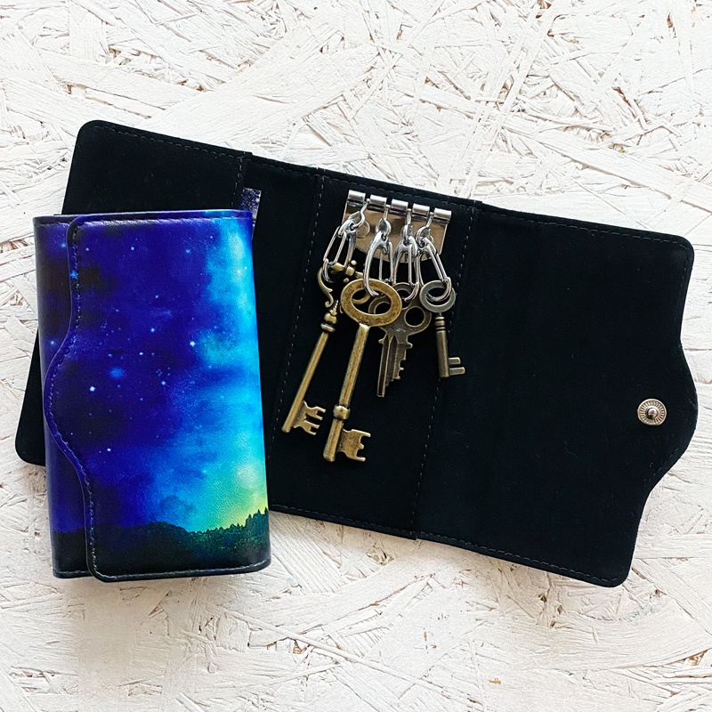 森を照らす星明かり キーケース