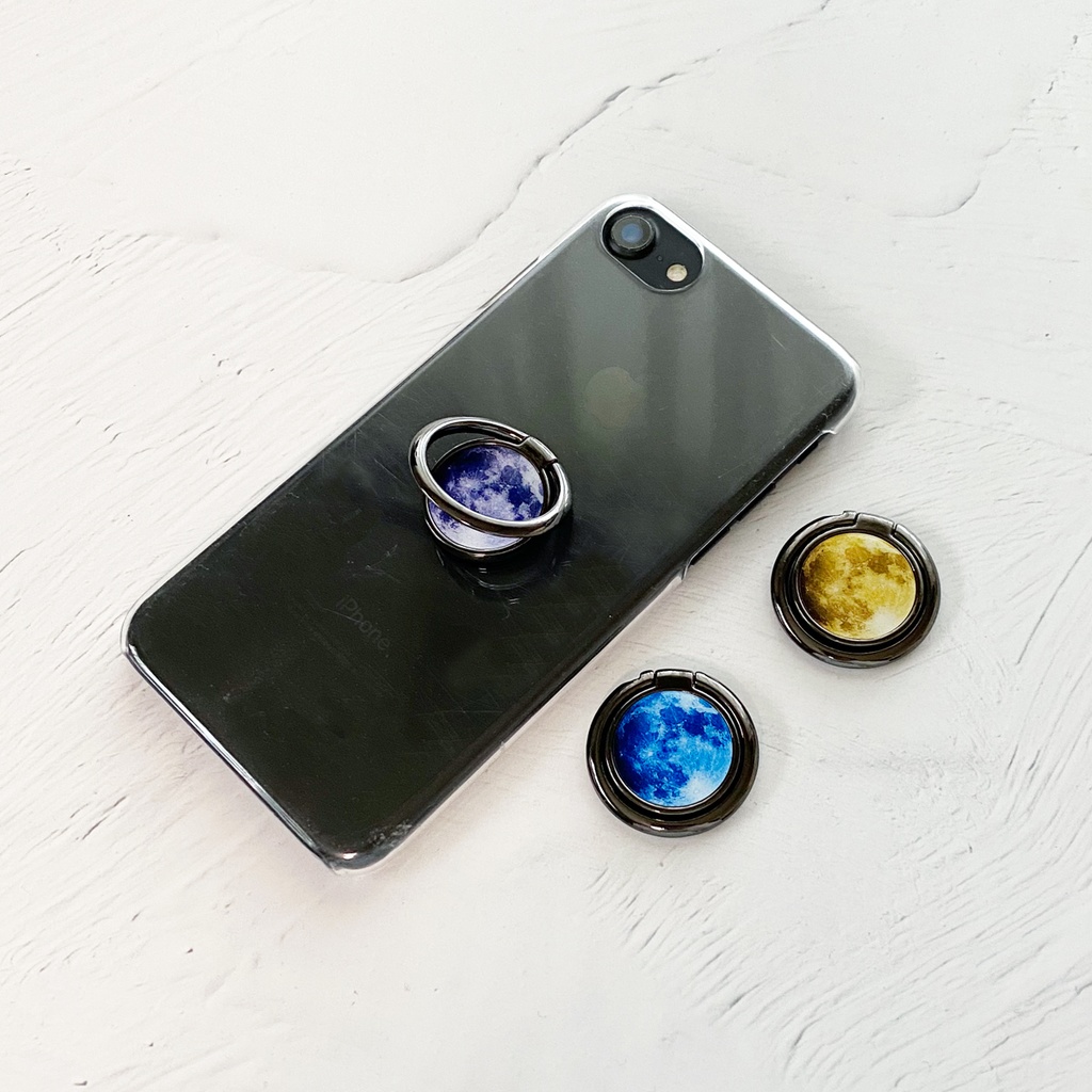 満月 スマホリング サークル型 バンカーリング Lala Clover Booth