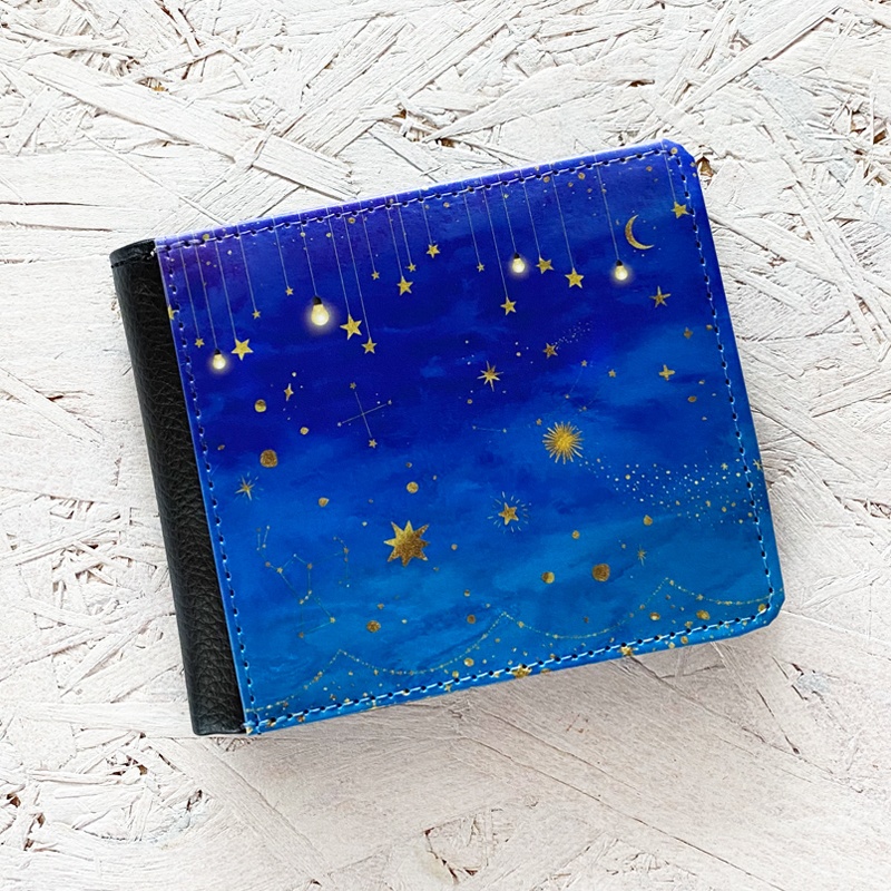 星たちの輝き 二つ折り財布