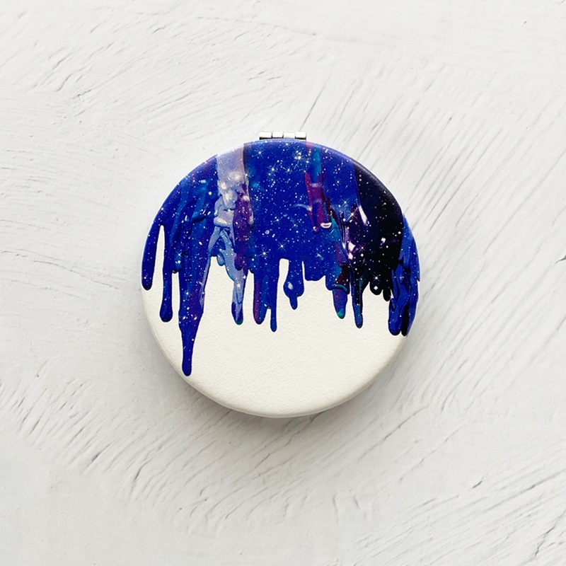 星屑のクレヨン 折りたたみコンパクトミラー 手鏡