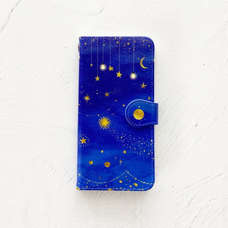 星たちの輝き 手帳型 iPhoneケース スマホケース