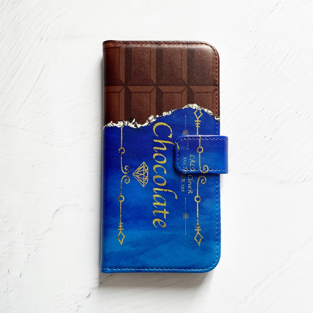 全4種 チョコレート/チョコミント 手帳型 iPhoneケース スマホケース