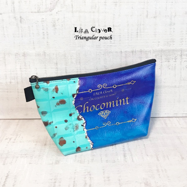 チョコミント 三角ポーチ