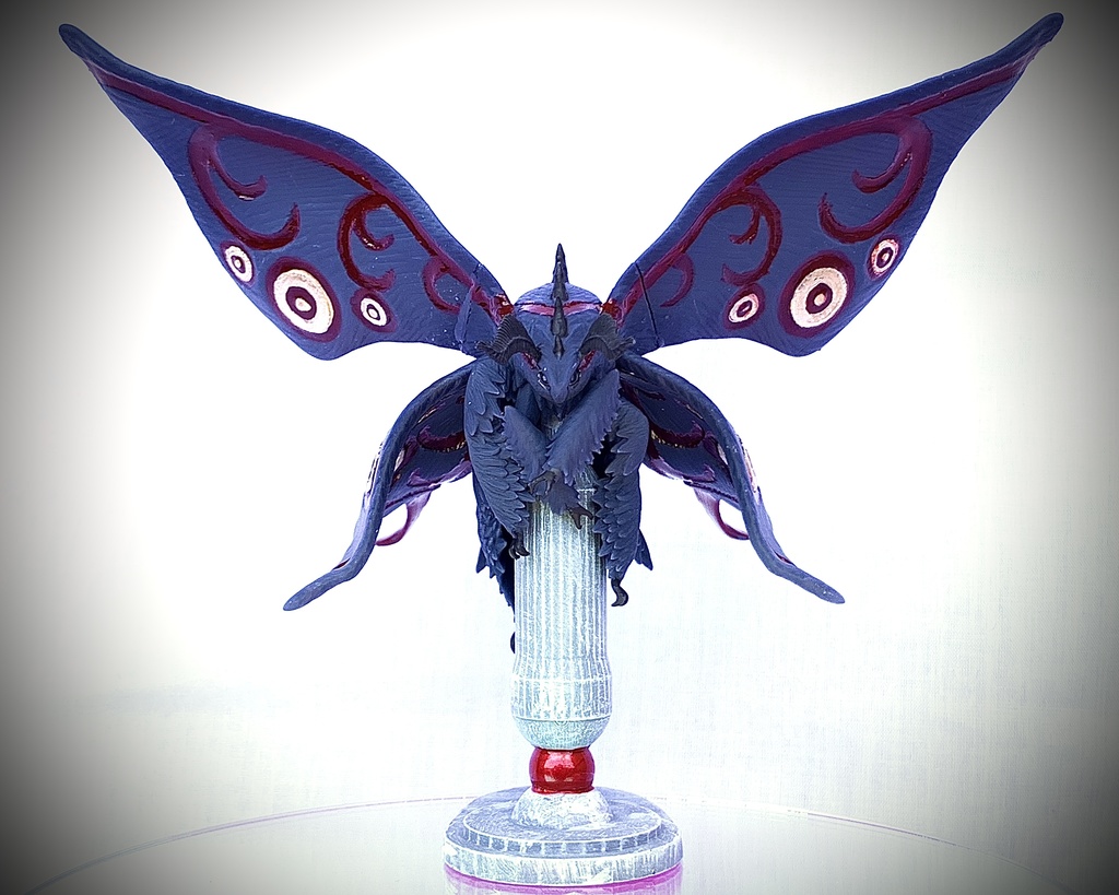 もふもふ蛾の指人形 飛翔ver.