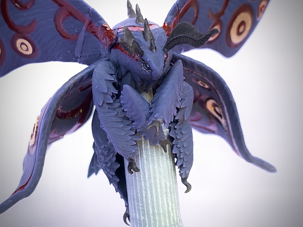 もふもふ蛾の指人形 飛翔ver.