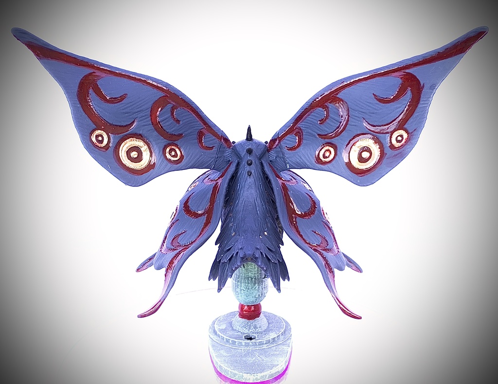 もふもふ蛾の指人形 飛翔ver.