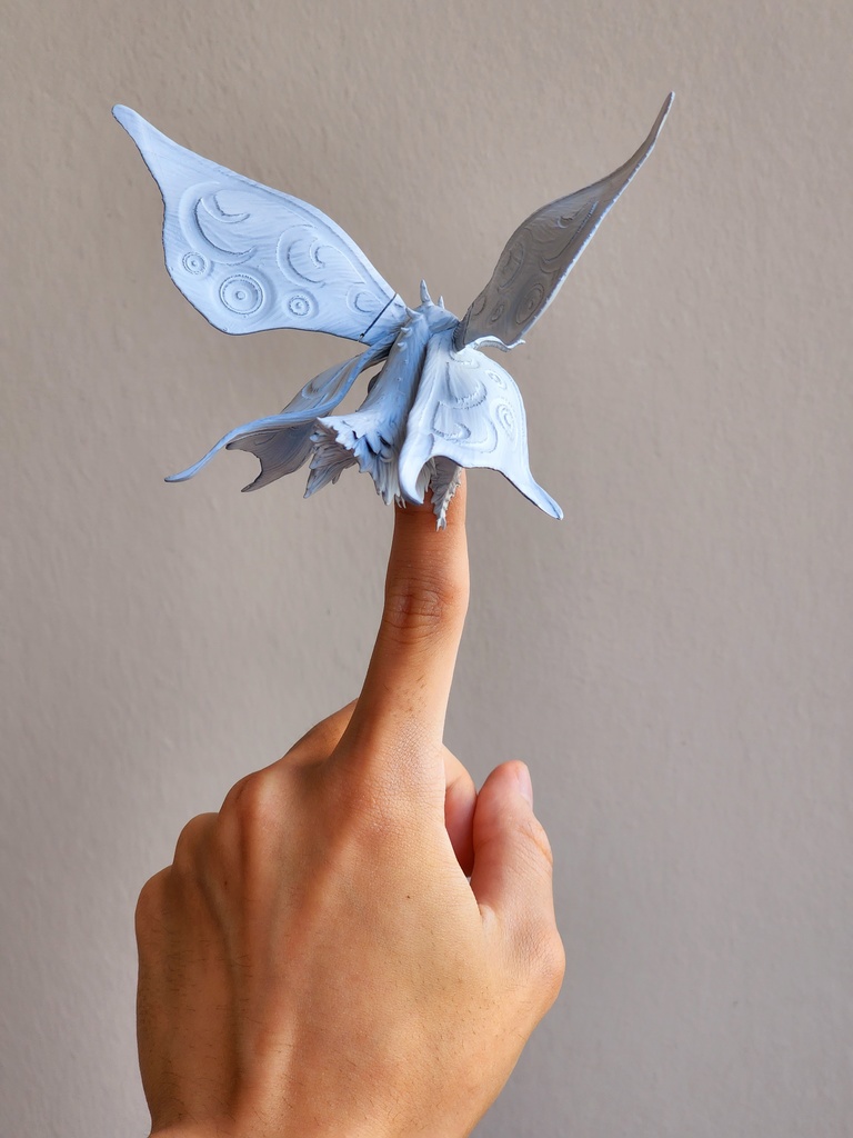 もふもふ蛾の指人形 飛翔 ver.(再販)