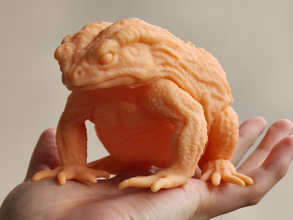 ヒキガエル 3Dプリンタ出力品ガレージキット