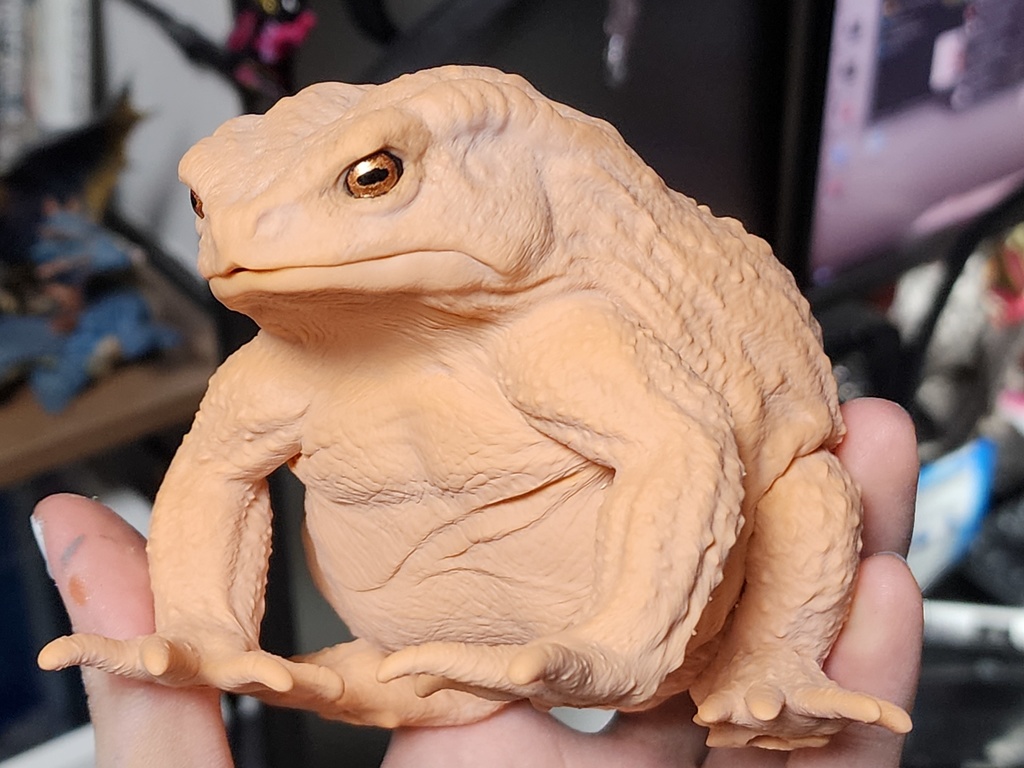 ヒキガエル 3Dプリンタ出力品ガレージキット