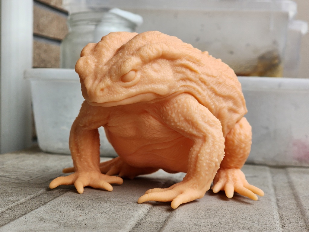 ヒキガエル 3Dプリンタ出力品ガレージキット