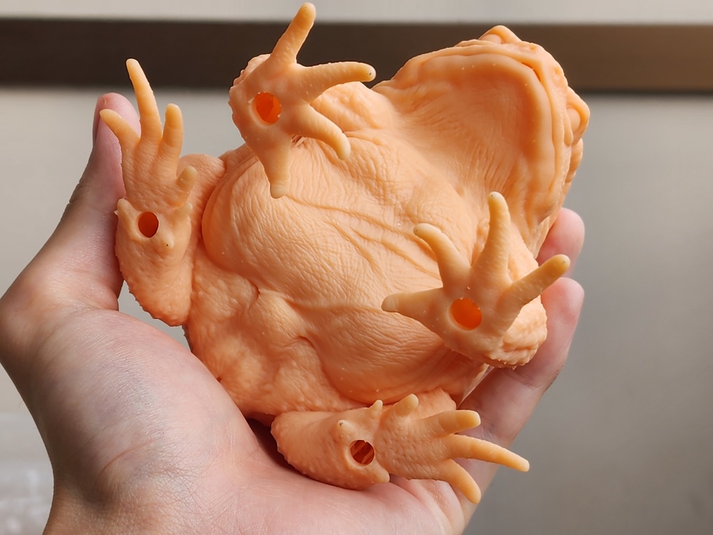 ヒキガエル 3Dプリンタ出力品ガレージキット