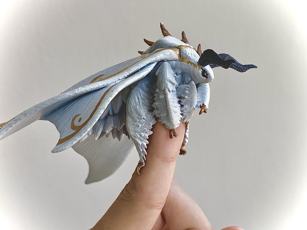 【フィギュア】もふもふ蛾の指人形 Stay/Fly