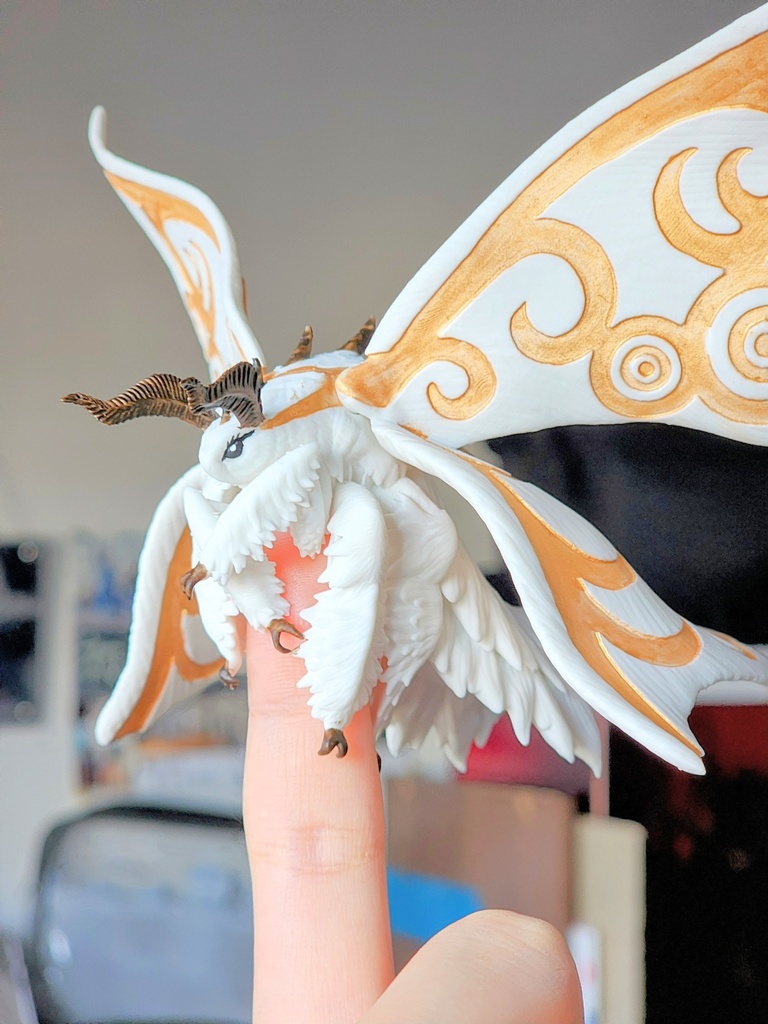 【フィギュア】もふもふ蛾の指人形 Stay/Fly