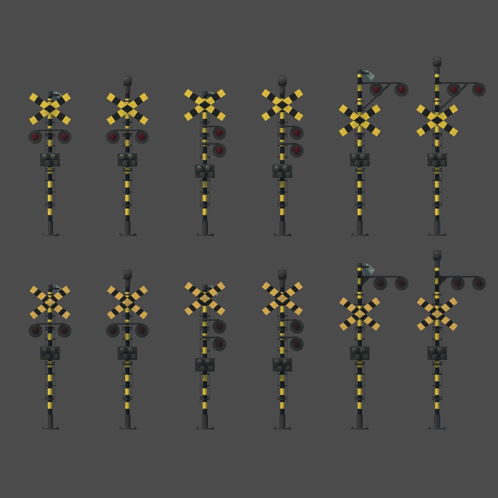 【VRChat想定】踏切