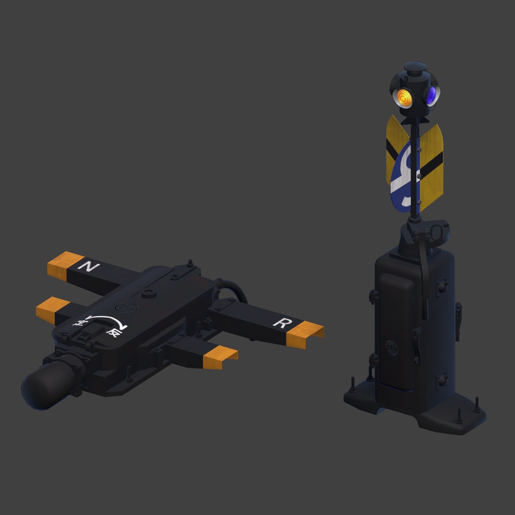 【VRChat想定】転てつ器11種セット