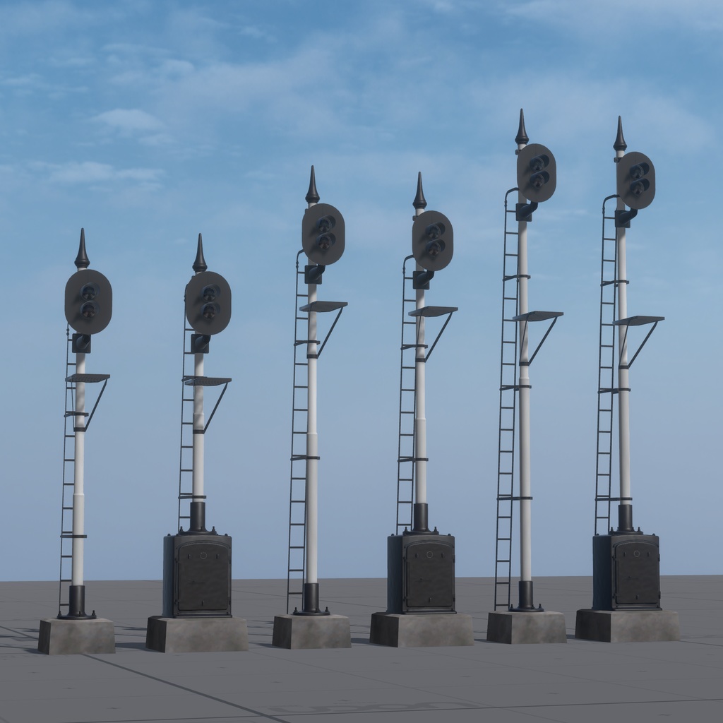 【VRChat想定】色灯信号機