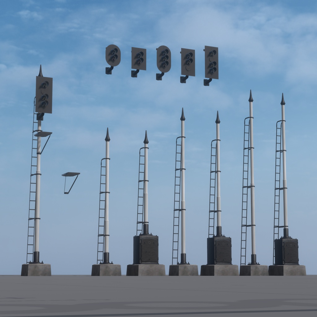 【VRChat想定】色灯信号機