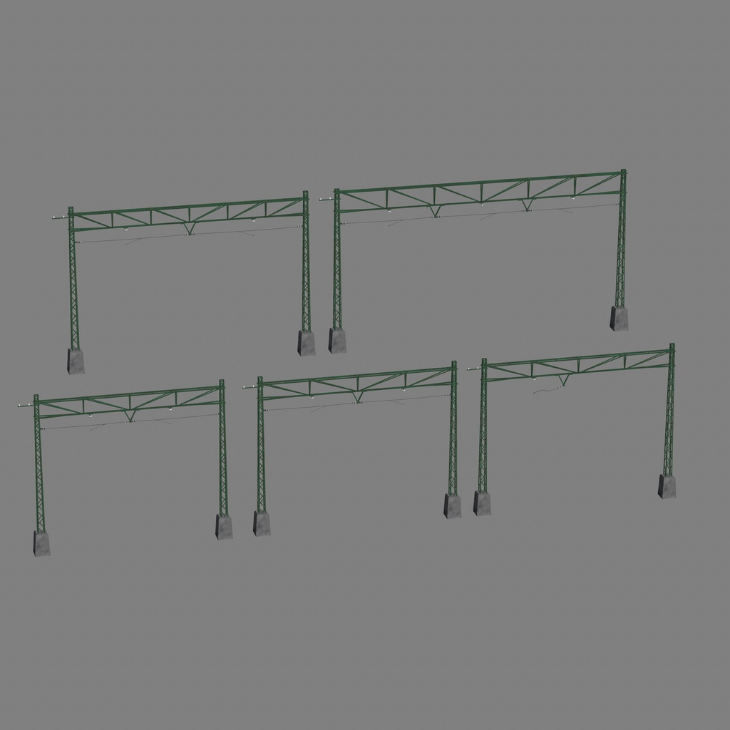 【VRChat想定】私鉄型架線柱