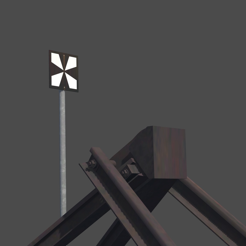 【VRChat想定】線路周り小物セット