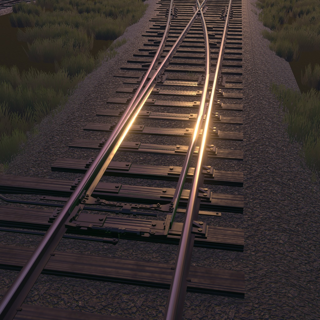 【VRChat想定】いなでんの線路セット