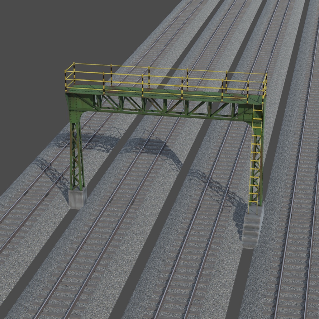 【VRChat想定】信号橋(無料配布アイテム)