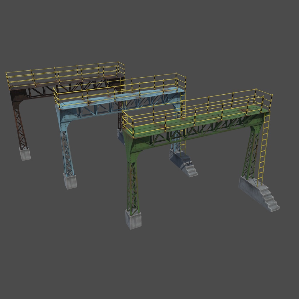 【VRChat想定】信号橋(無料配布アイテム)