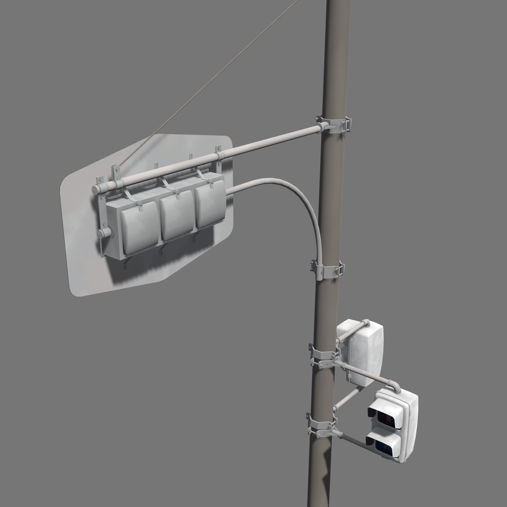 【VRChat想定】昭和の交通信号機