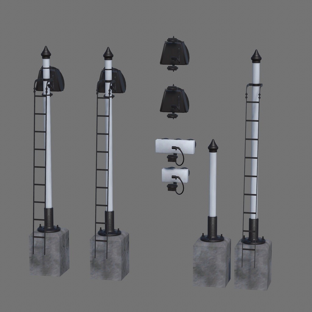 【VRChat想定】入換信号機・入換標識